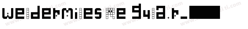 WelderMiles Regular字体转换